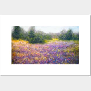 Wild flowers meadow Posters and Art